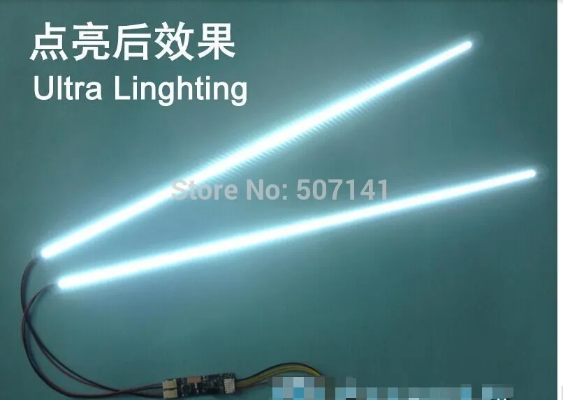 Free shipping 20pcs 22'' W 490mm Adjustable brightness led backlight strip kit,Update 22inch-wide LCD CCFL to LED backlight enlarge