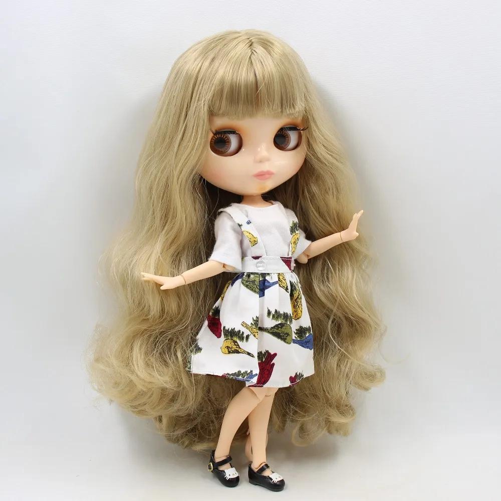 ICY DBS шарнирная кукла Blyth toy joint body коричневые волосы светлые натуральная кожа 1/6 30