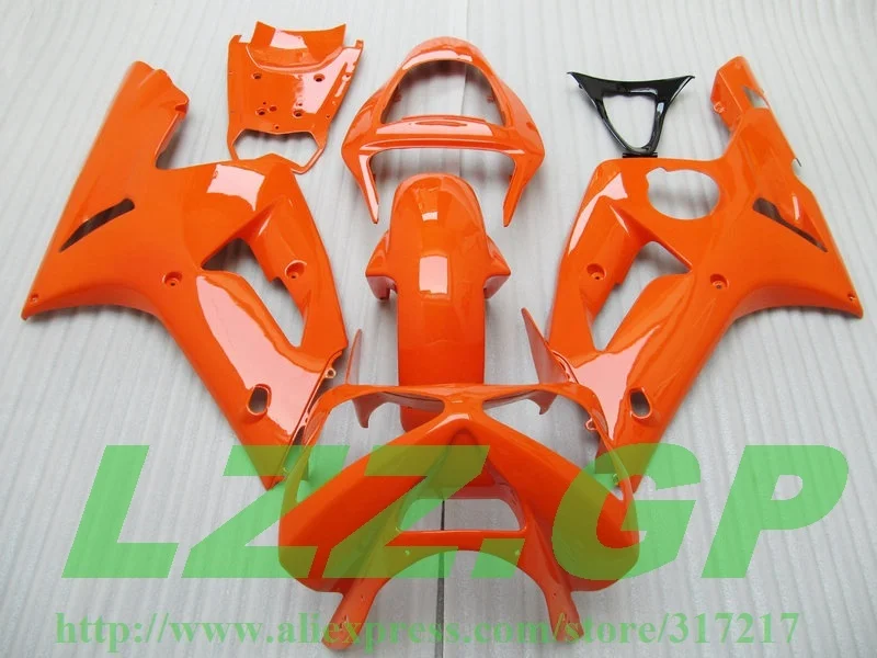 

Orange fairing kit FOR KAWASAKI NINJA ZX 6R 636 03 04 ZX-6R 03-04 ZX6R 2003 2004 ZX 6R 03 04 fairings compression mold LZZ.GP
