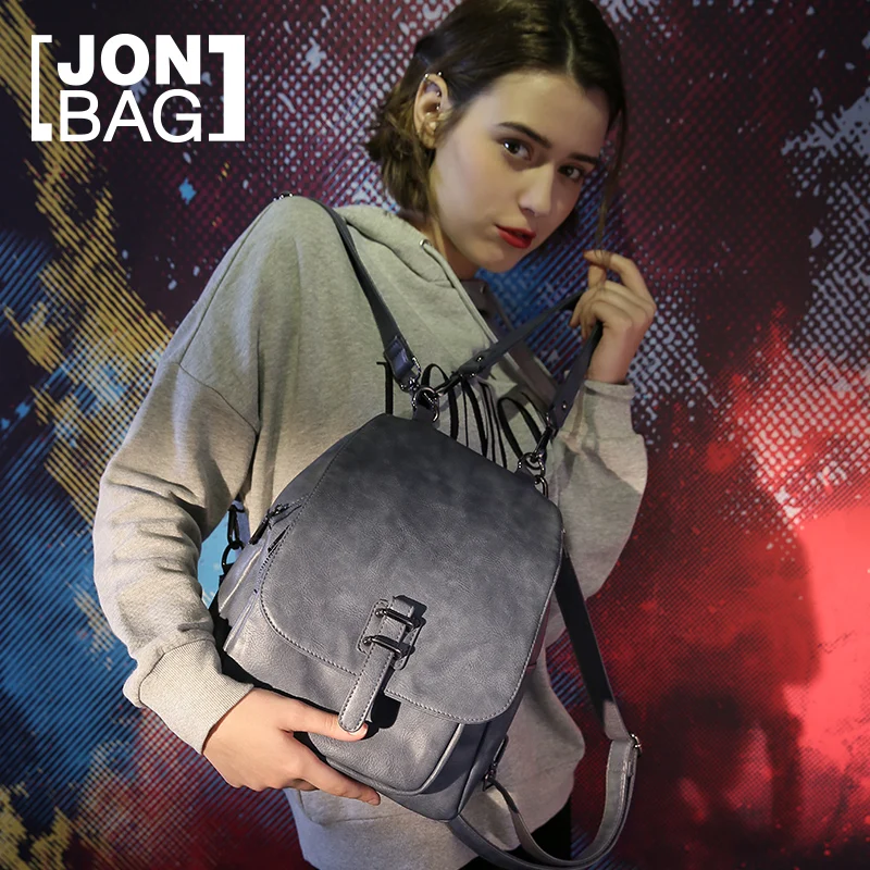JONBAG большая сумка Корейская версия дикого модного рюкзака винтажная через плечо