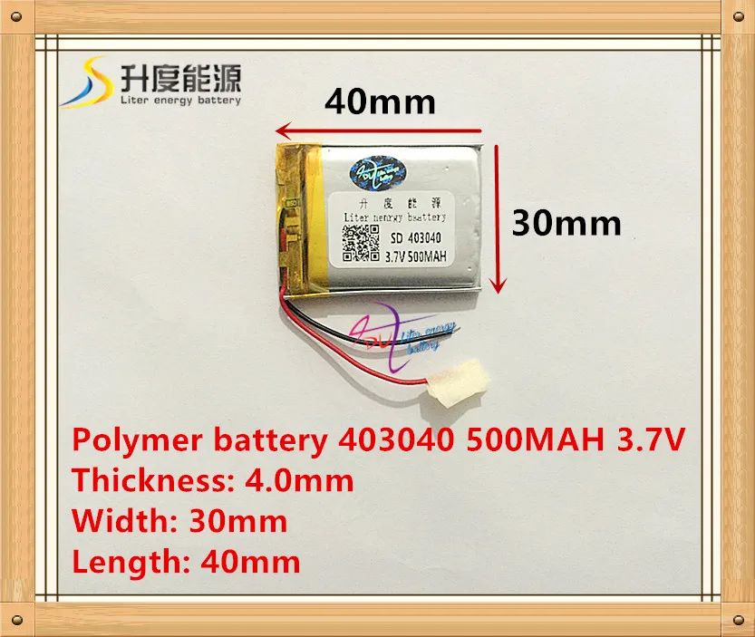 043040 403040 MP3 3 7 V полимерный аккумулятор внутри диктофона 500MAH Bluetooth динамик|polymer