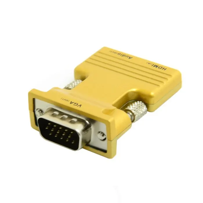 Новый Переходник HDMI мама VGA папа и аудиовыход для ПК ноутбука Macbook проектора