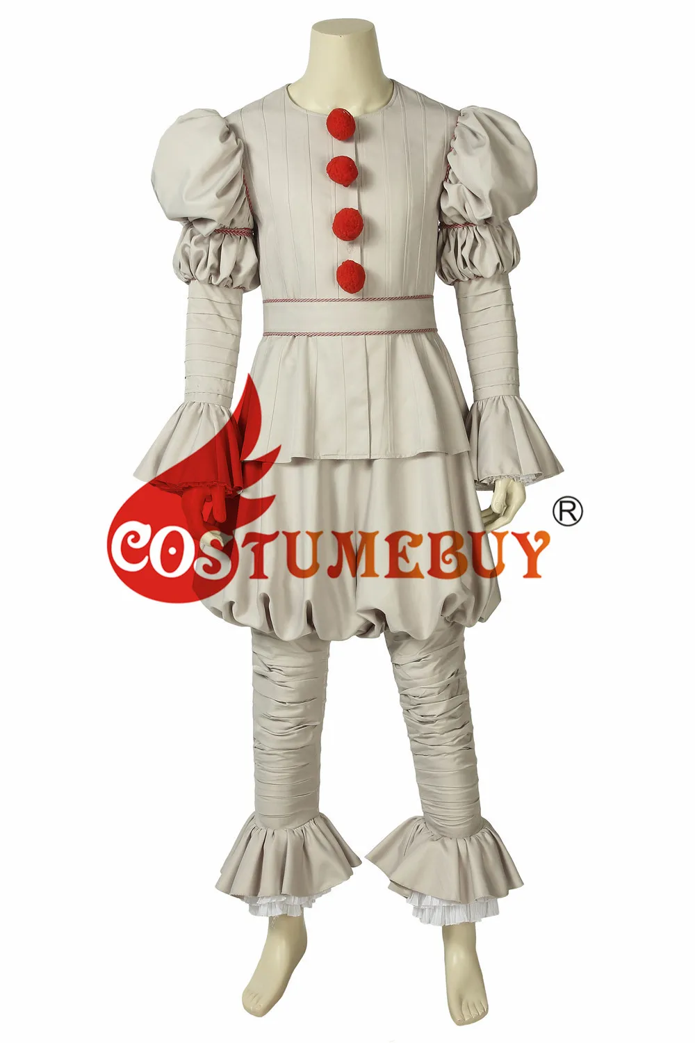 CostumeBuy фильм Стивен Кинг это 2 косплей костюм куртка пальто это Pennywise танцы Куртка "Клоун" Топ пальто L920