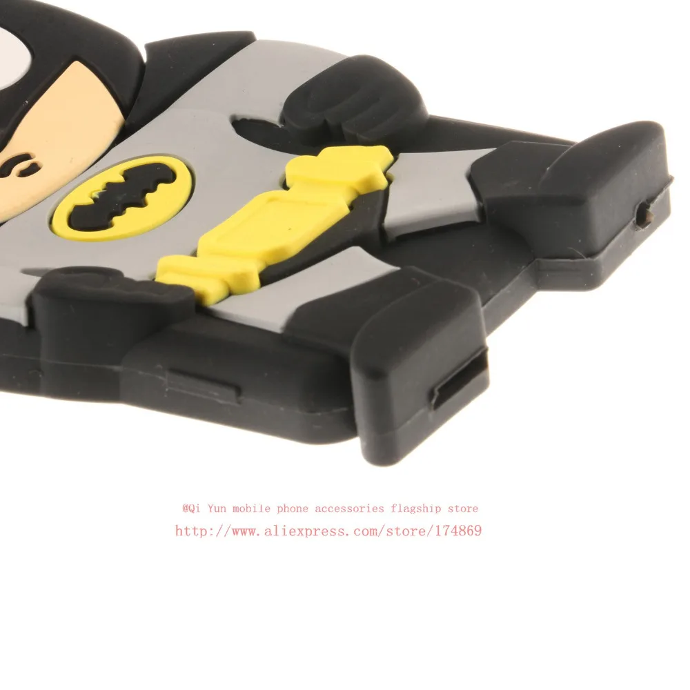 Милый 3D мультфильм Бэтмен мягкий силиконовый чехол Обложка для Coque Sony Xperia M4 Aqua