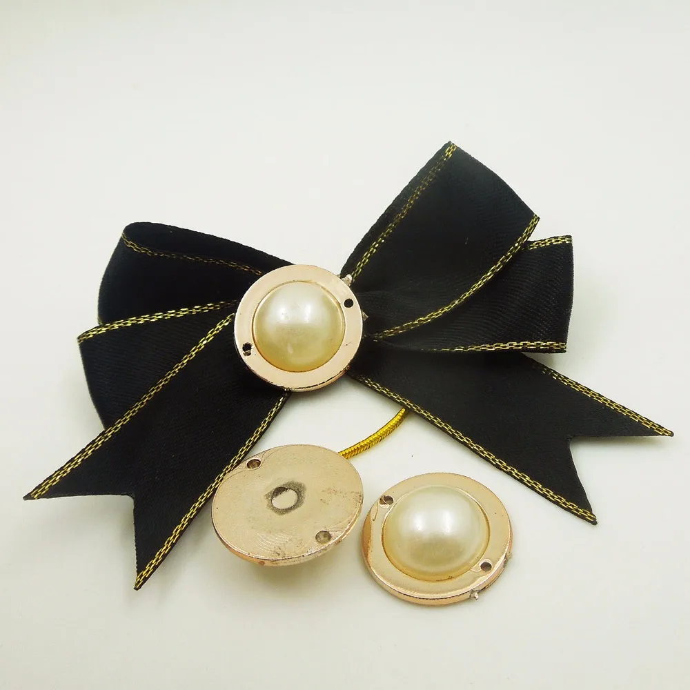 17 мм 30 шт жемчужный клей на УФ покрытием Розовое золото без выцветания застежки