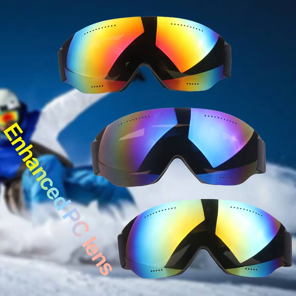 Лыжный Спорт большой видение один очки для водителя регулируемой пряжкой