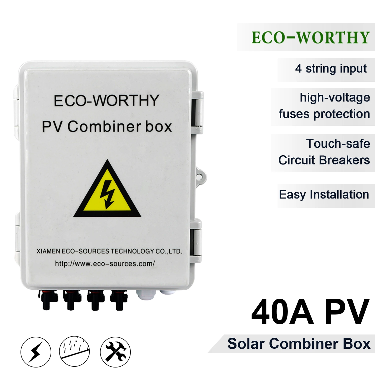 Солнечная система ECOWORTHY 400 Вт: 4 шт. 100 Вт моно панели солнечной энергии контроллер