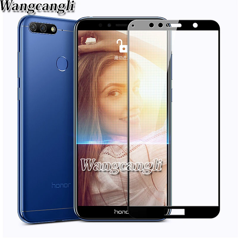 Полное покрытие закаленное стекло для Huawei Honor 7C 7A Pro 5 7 дюймов AUM-L29 Y6 2018 7S Защитная