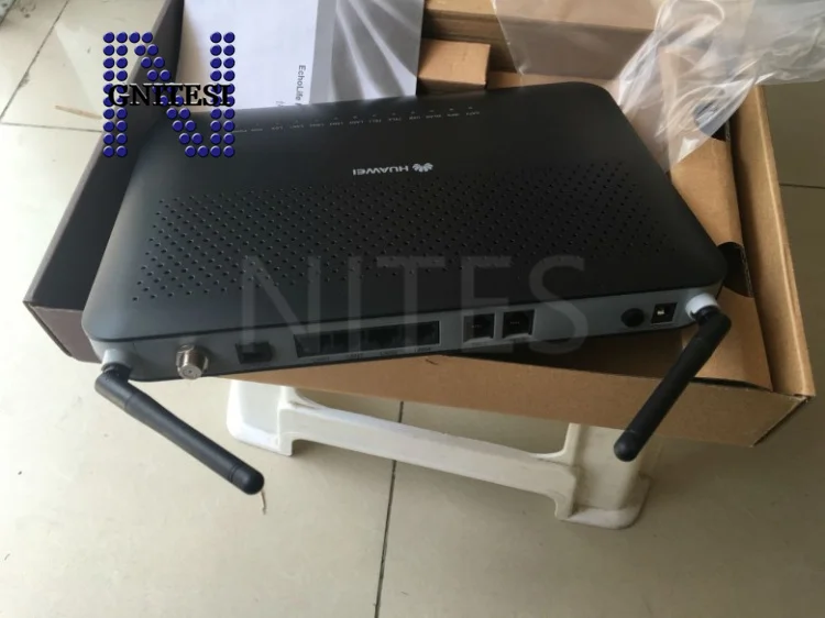 Оригинальный терминал Hua wei GPON ONU ONT HG8247 с 2 кастрюлями + 4 FE 1USB 1CATV WiFi двойным