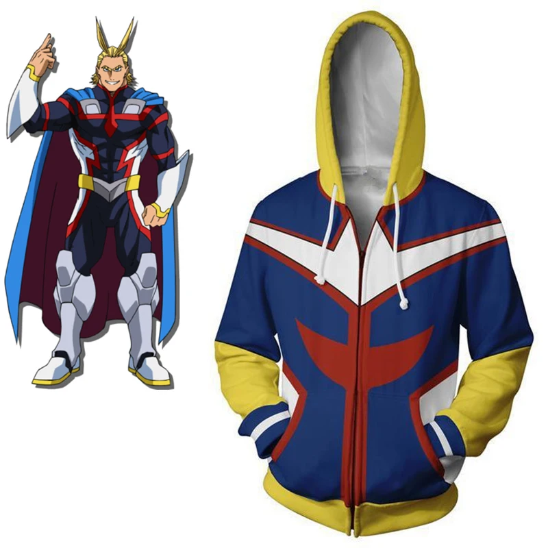 

CostumeBuy/куртка с капюшоном с аниме «Мой герой», «академические круги», «Boku no Hero Akademia All Might», «Косплей», свитшоты на молнии, куртка, пальто, L920