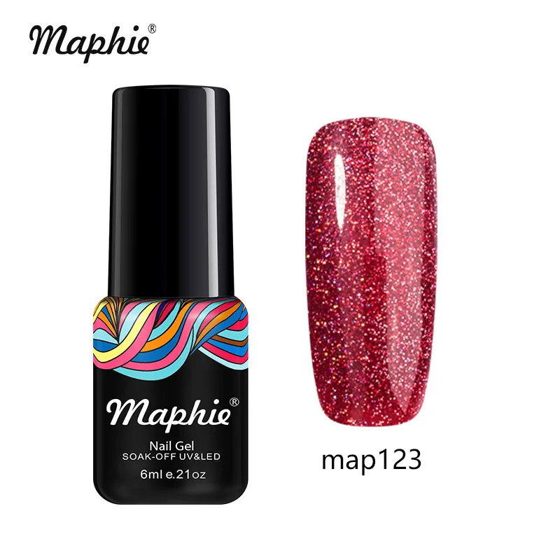 123 Maphie Неон УФ-гель для ногтей комплект блеск УФ Гибридный гвоздь картина гель био-Гели Soak Off! полупостоянная Радужный светодиодный гель - Цвет: 123