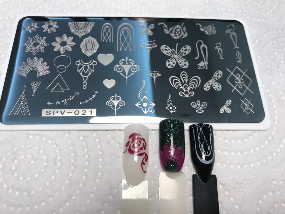 Фото Nail Art плиты штемпелюя, вышивка с цветами и птицами дизайн, Круглый Нержавеющая сталь лак для ногтей, печать, маникюр ногтей трафарет №2