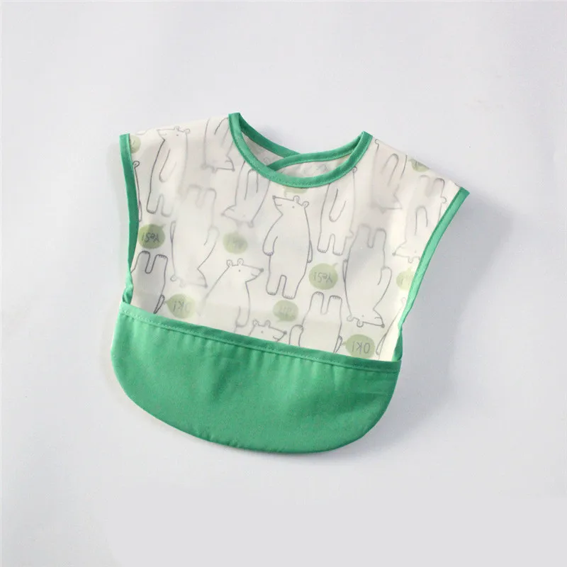 Toddler Baby Waterproof Sleeveless Bibs Burp Apron Polar bear Feeding Smock Clothing &amp Cloths | Детская одежда и обувь