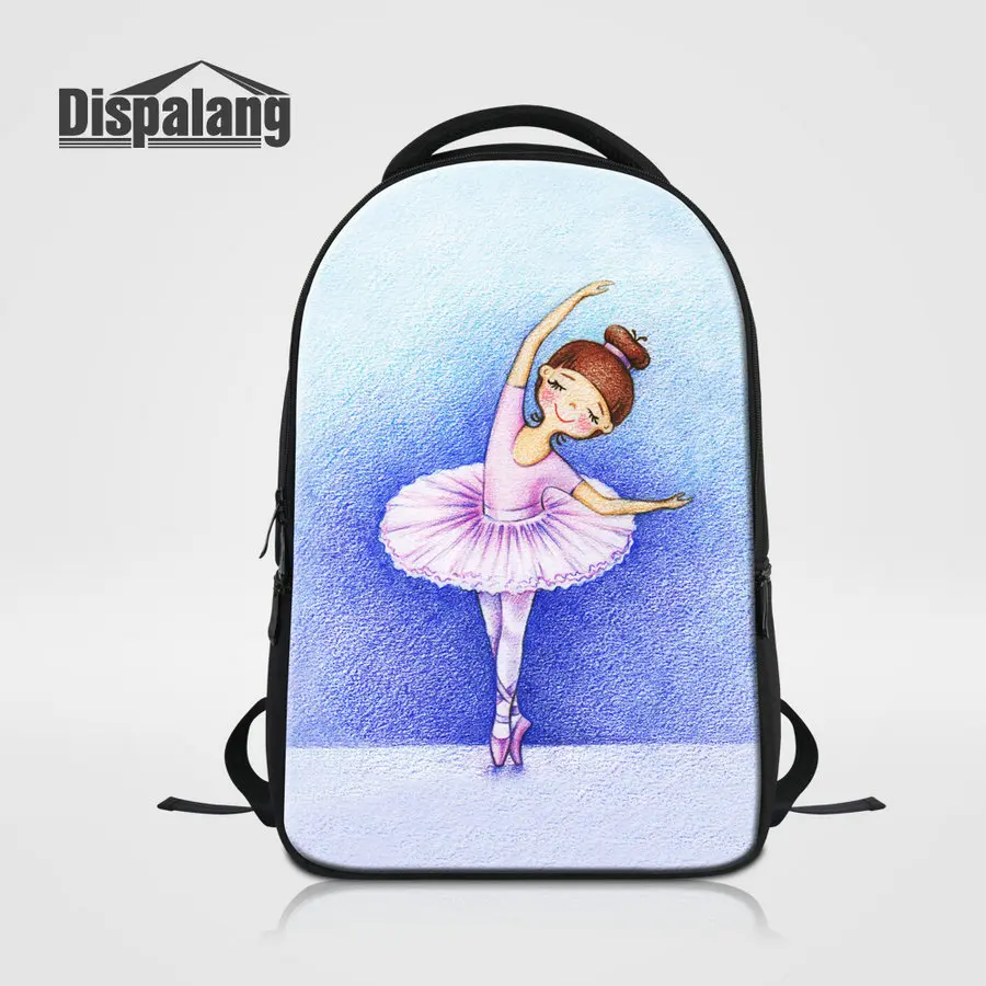 

Women Designer Laptop Backpack Ballet Girl Print School Bag For Teenage Girls Shoulder Bag For Traveling Female Mochila Escolar