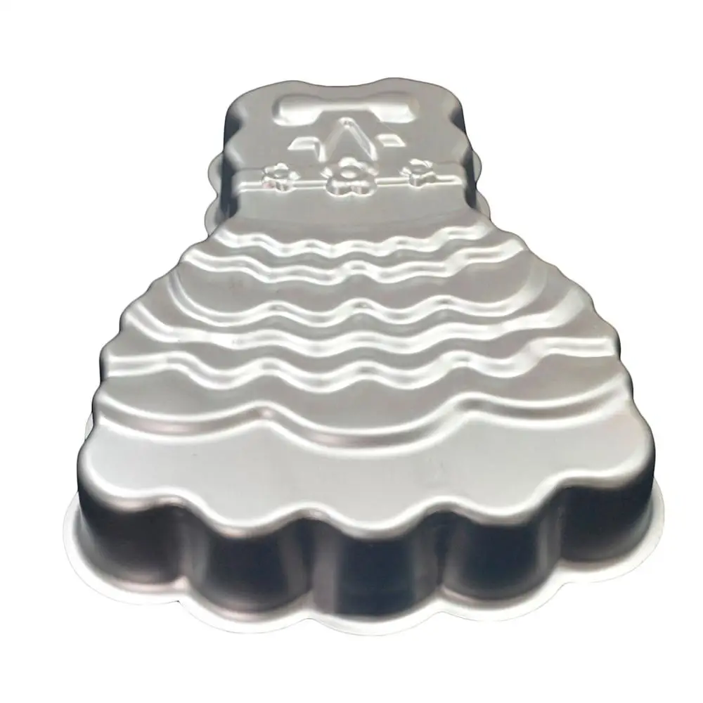 Форма юбка торт одноразовые барбекю поддон алюминиевая фольга оловянные