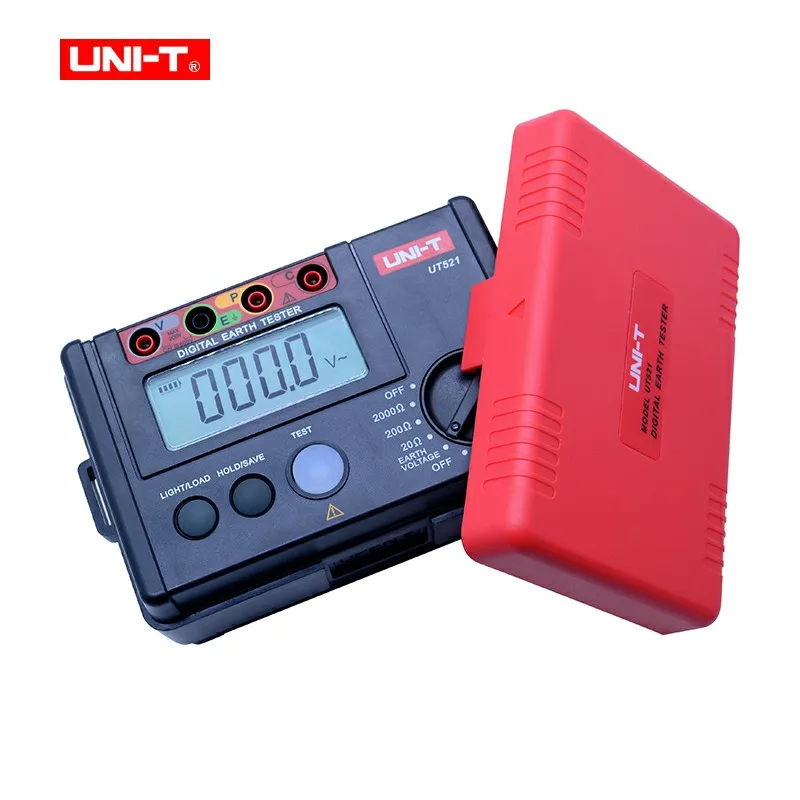 UNI T UT521 цифровой заземляющий тестер с ЖК дисплеем подсветка измеритель