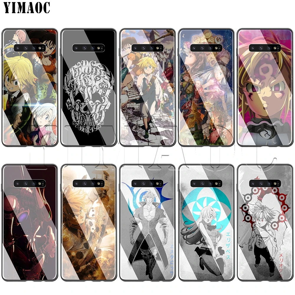 YIMAOC Nanatsu no Taizai Seven смертоносный стеклянный чехол без стекла для Samsung Galaxy S7 S8 S9 S10 Note 8
