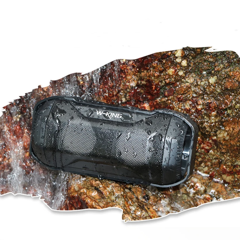 W King Black S21 Портативный Открытый водонепроницаемый IPX5 Bluetooth динамик беспроводной с