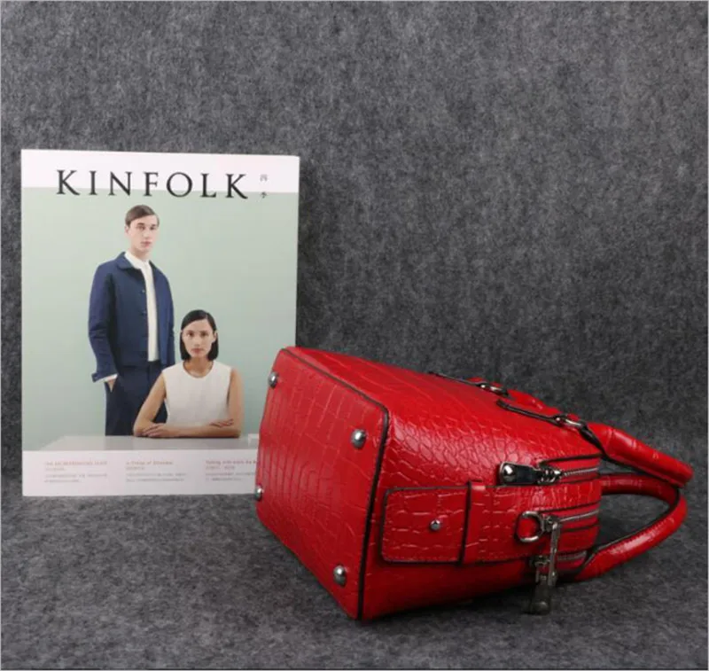 ALAVCHNV оригинальный дизайн Европа и США крокодиловый узор кожаная женская сумочка сумка на плечо 9080|Сумки с