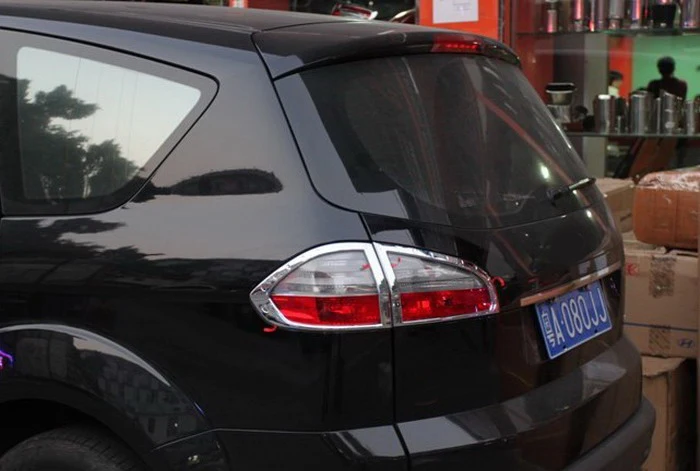 Abs Хромированная задняя фара Крышка лампы для Ford S-MAX SMAX 2007 2008 2009 2010-2012