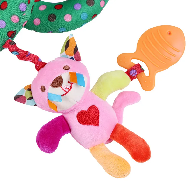 Infant Bed Rattle Ring Sound Activity Spiral Baby Stroller Toys Double Head Lion Elephant Hanging Bell Crib | Игрушки и хобби