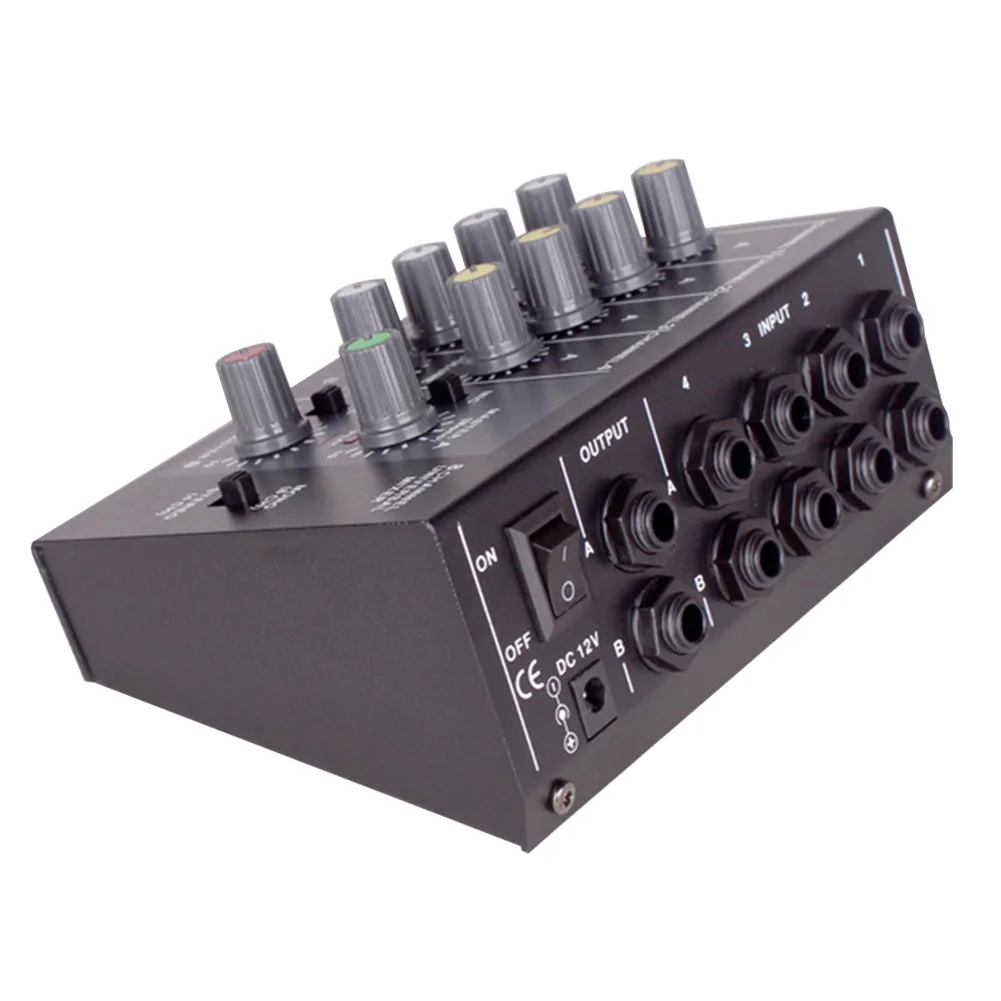 Регулировка 8 канала Панель стерео звук микшерный пульт караоке микрофонный