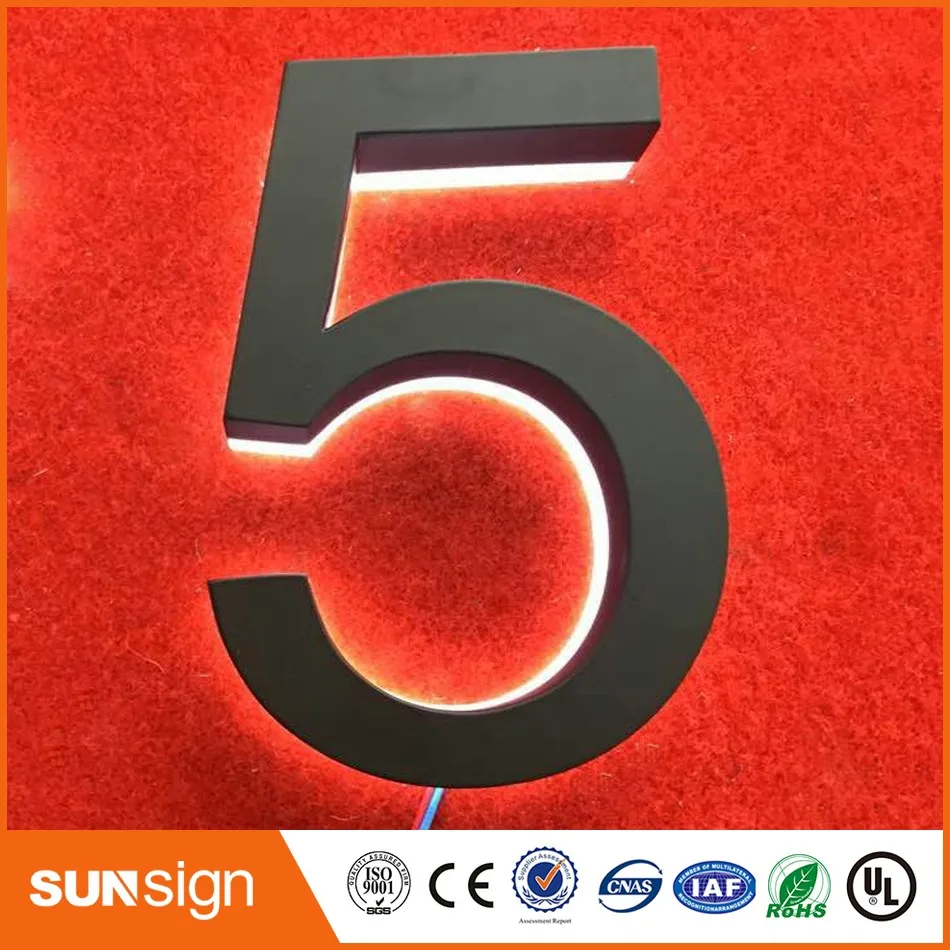 H 30cm Wholesale advertising halo lit LED channel letters sign