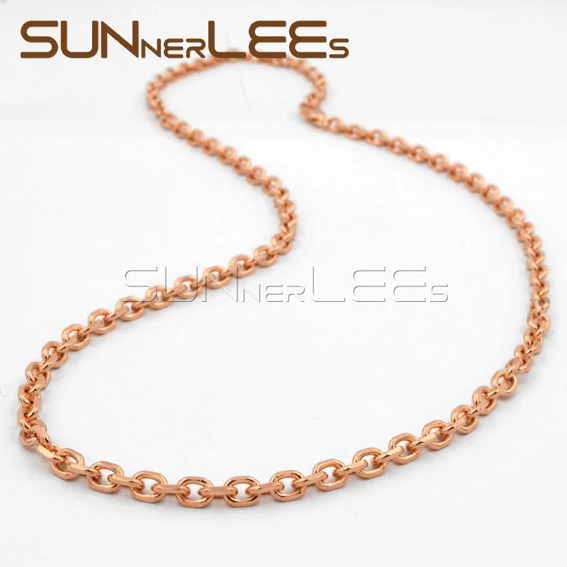 SUNNERLEES Fashion Jewelry Women Girls Cubic Zirconia Shield Cross Rose Gold Color Pendant Necklace Optional Chain P62 R | Украшения и