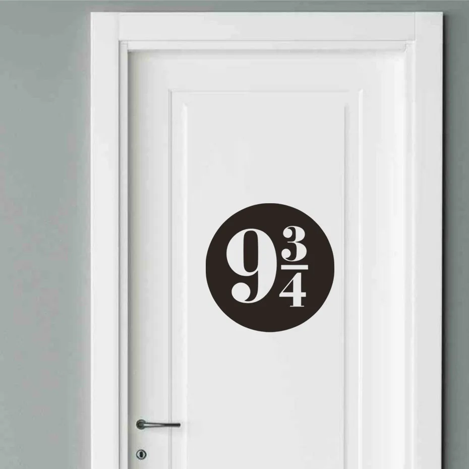 Harry Potter Platform 9 and 3 Quarters Door Stickers for Kids Room Wall Decals Removable Self Adhesive Wallpaper Home Decor | Дом и сад