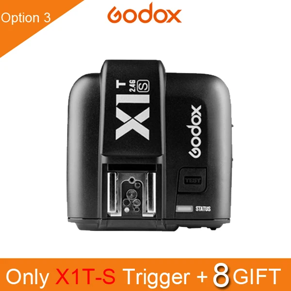 X1T-S Godox X1t X1 комплект ttl 2,4G беспроводной триггерный передатчик вспышки приемник для Canon для Nikon для sony TT685 V860 II Вспышка speedlite - Цвет: X1T-S