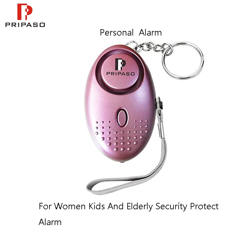 Брелок персональной сигнализации priпасо 130 дБ, портативный светодиодный фонарик аварийной сигнализации, аварийная самооборона, защита от аварийной сигнализации