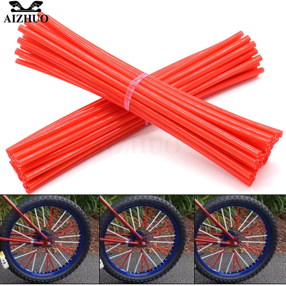 

Motorcycle Wheel Spoke Rim Stents Skins Cover Wrap Tube Decorated For HONDA CRF 250R/450R CRF250R CRF450R 2007-2016