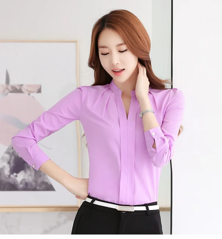 Летняя офисная одежда белая рубашка блуза для женщин blusas Женские топы и блузки женские шифоновые рубашки ladie's top плюс размер