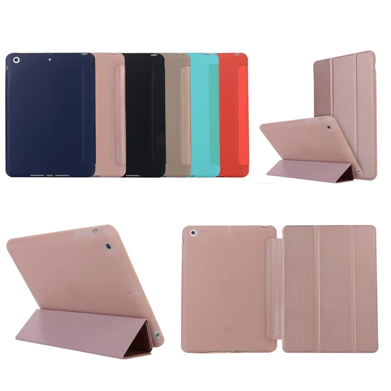 Чехол для iPad Mini 3 2 1 чехол из искусственной кожи силиконовая Мягкая задняя крышка с тройной подставкой Авто спящий смарт-чехол для iPad Mini2 Funda