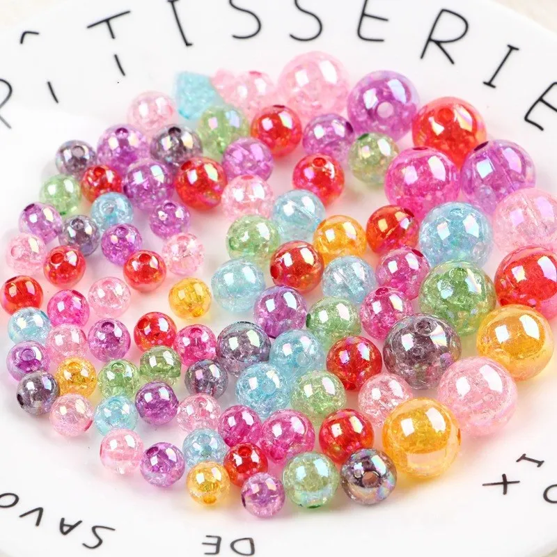 100 шт./упак. цветные акриловые бусины для шитья одежды ручной работы