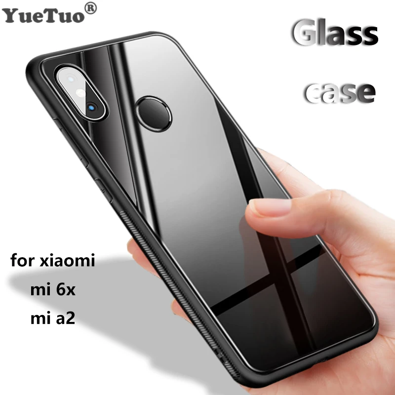 Чехол для телефона YUETUO из закаленного стекла capinha чехол xiaomi mi a2 6x mia2 a 2 mi6x 6 x my