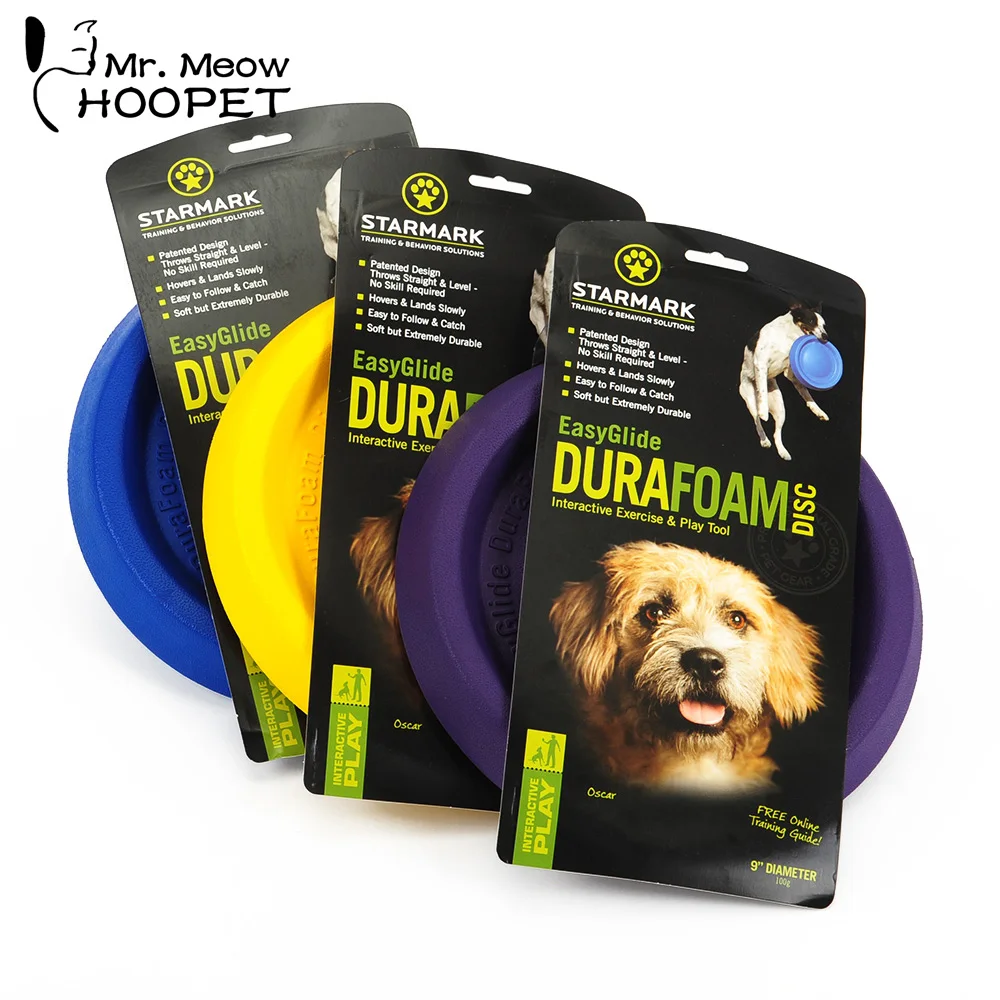 

Hoopet Pet Dog Toy Foamed Plastics Flying Disc Soft Chew Training Interactive Toy For Large Dog