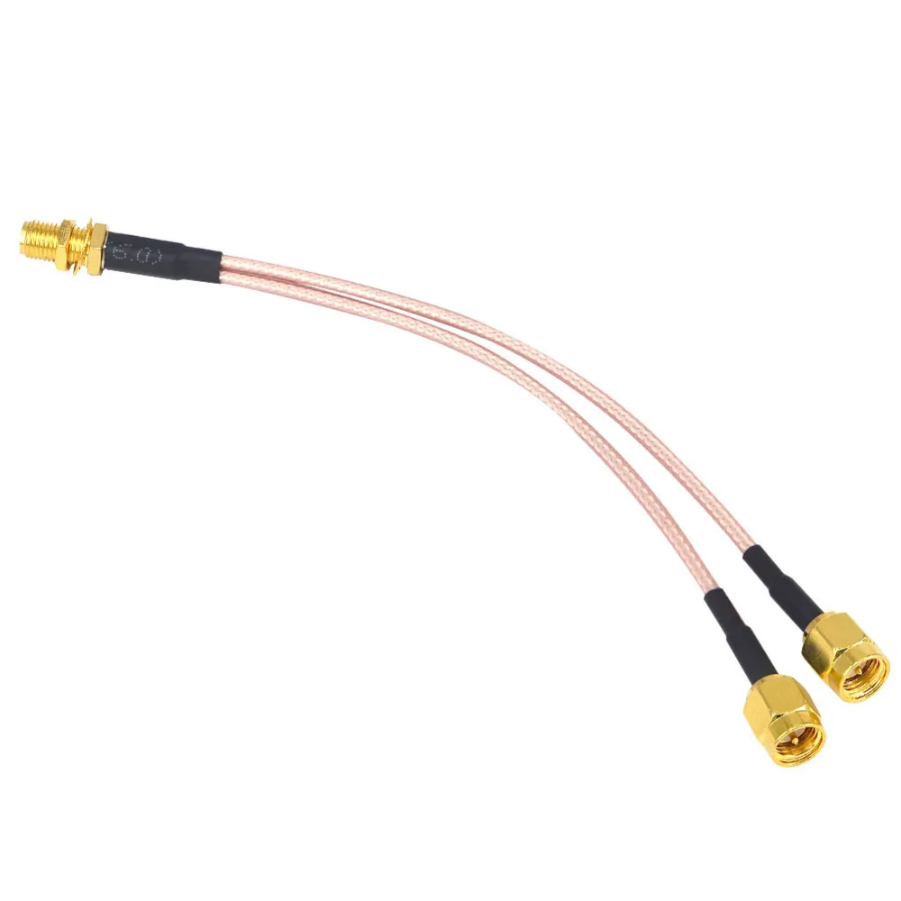 SMA гнездо Гайка к 2 штекер Y Тип сплиттер Сумматор кабель Pigtail RG316 15 см 6 &quotдля Wi Fi