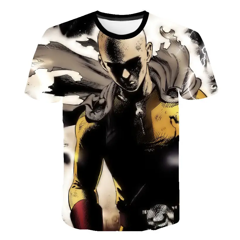 Новая модная футболка ONE PUNCH MAN, толстовки, аниме ONE-PUNCH Man, футболка с 3D рисунком, Мужская футболка, Genos Saitama, летние футболки для косплея