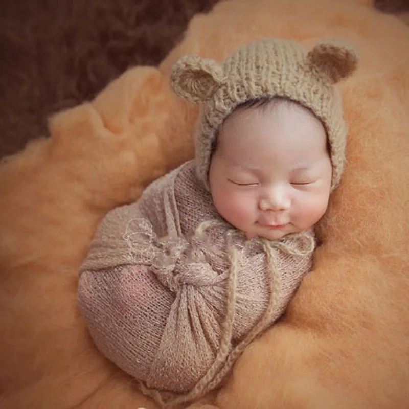 Реквизит для фотосессии шерстяное войлочное обертывание детское одеяло пуха