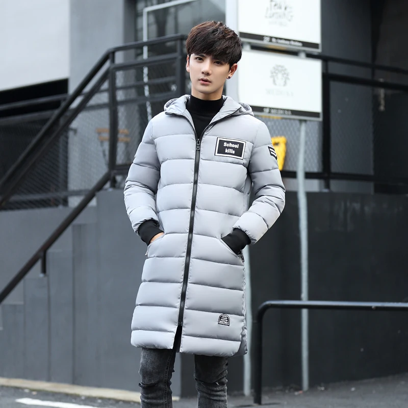 2017 Модный с капюшоном треугольный патч печатных длинный участок теплый хлопок