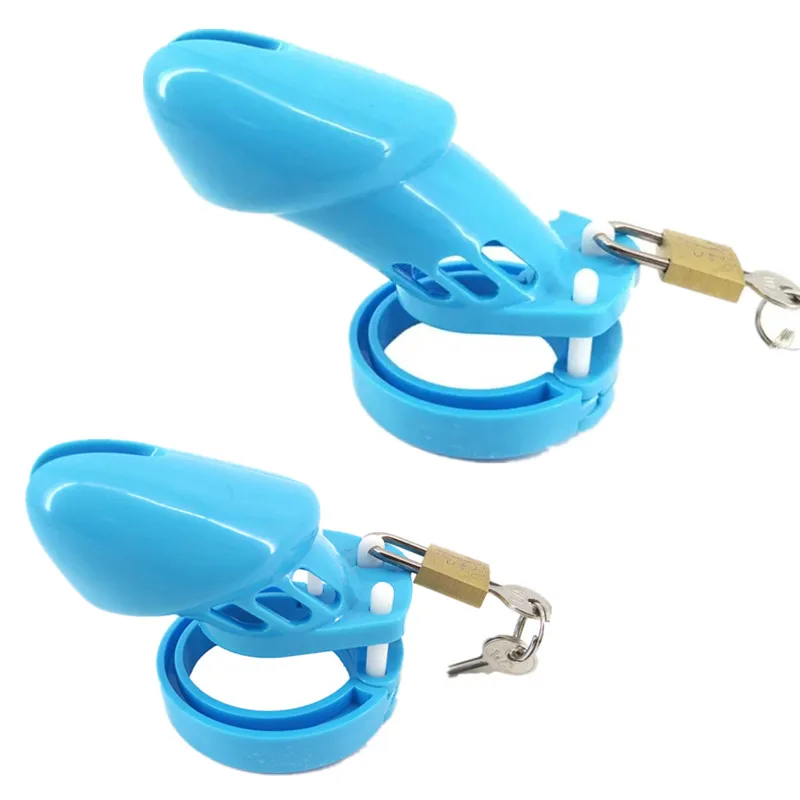 Синий CB6000 CB6000S устройство верности Мужской пенис рукав замок целомудрия клетка
