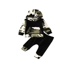 2 шт., Детские хлопковые пуловеры с капюшоном и длинным рукавом