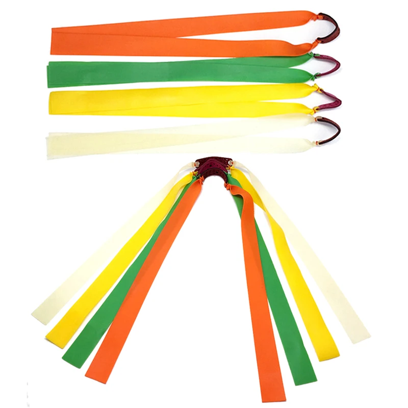 

Slingshots Rubber Band Natural Latex Yellow Catapult Flat Elastic Resilient Tube For Tactical Slingshot Hunting Accessories