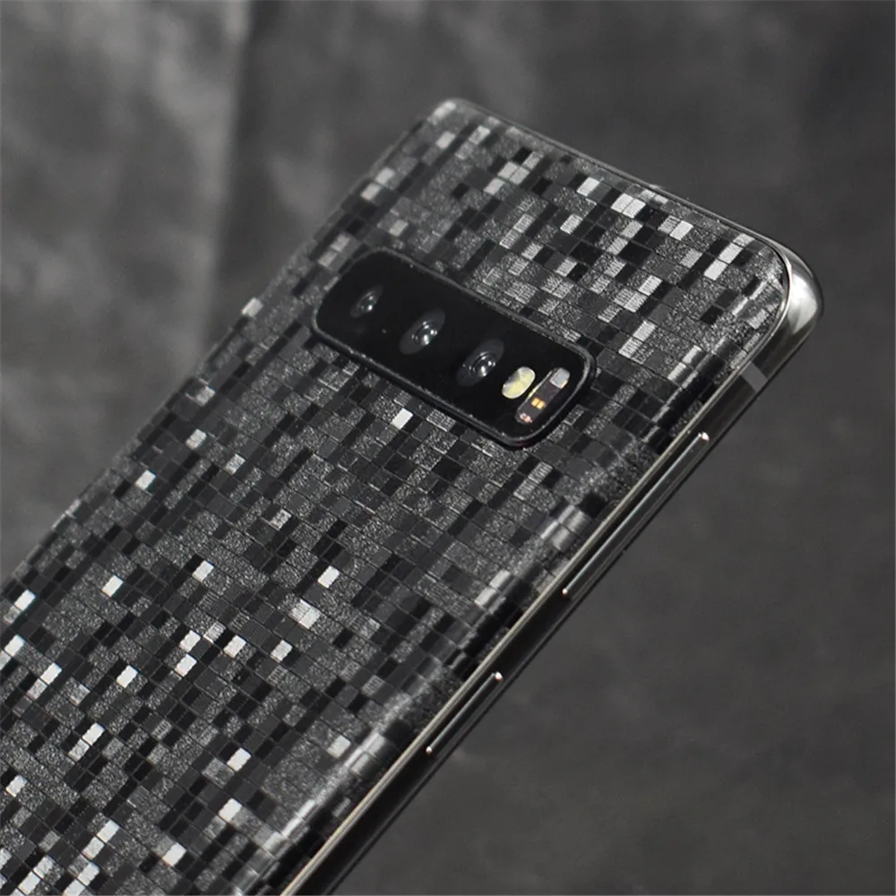 Защитная пленка на заднюю крышку для Samsung Galaxy S10 S9 S8 Plus Note 9 8 углеродное волокно