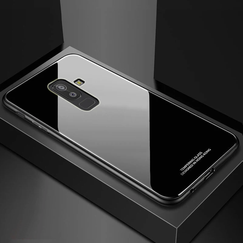 YUETUO ТПУ закаленное стекло для задней крышки телефона оболочка чехол samsung galaxy j4 j6 j8