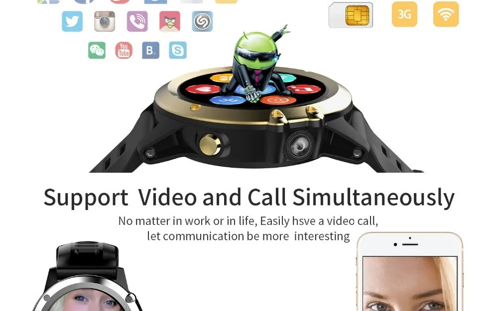 Slimy H1 Android 4,4 OS Смарт-часы водонепроницаемые IP68 плавание 1,39 дюймов MTK6572 Smartwatch телефон Поддержка 3g 2G SIM Wifi gps часы