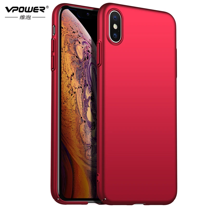 Чехол для iPhone XS Max жесткая задняя крышка из поликарбоната XR однотонные чехлы