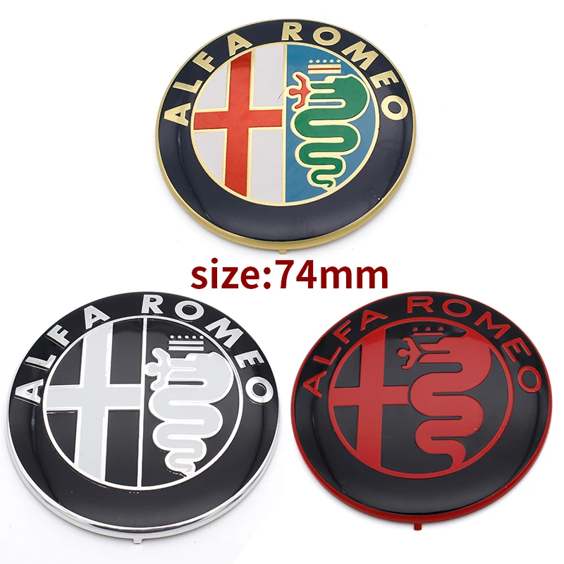 Эмблема ALFA ROMEO для автомобиля 2 шт. 7 4 см наклейка с логотипом Mito 147 156 159 166