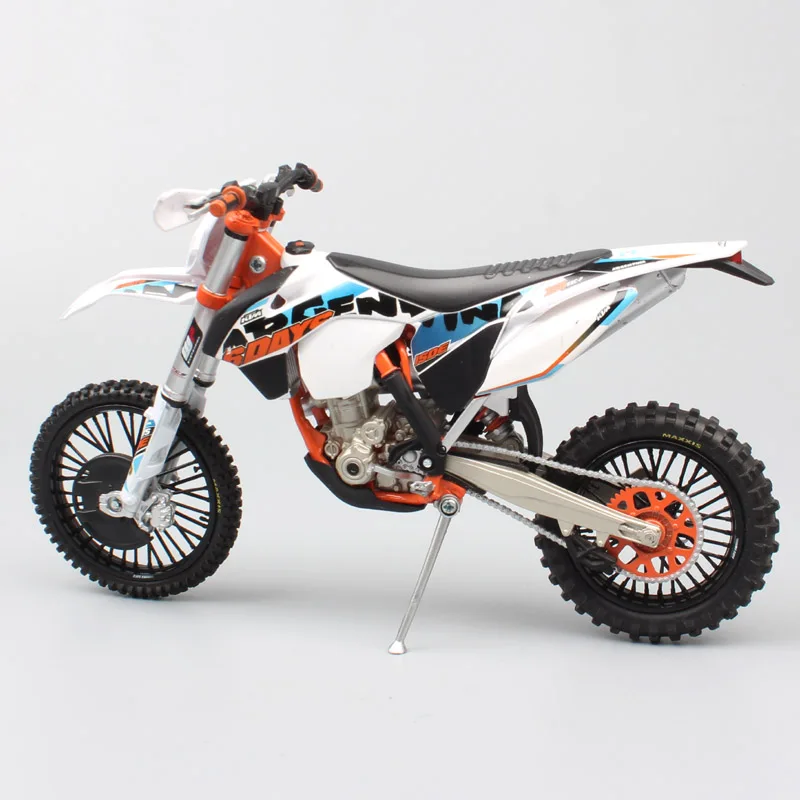 1:12 Масштаб KTM 350 EXC шесть 6 дней Аргентина Мотокросс внедорожная езда Trail dirt ISDE мотоцикл литья под давлением металлическая модель гоночный автомобиль игрушка